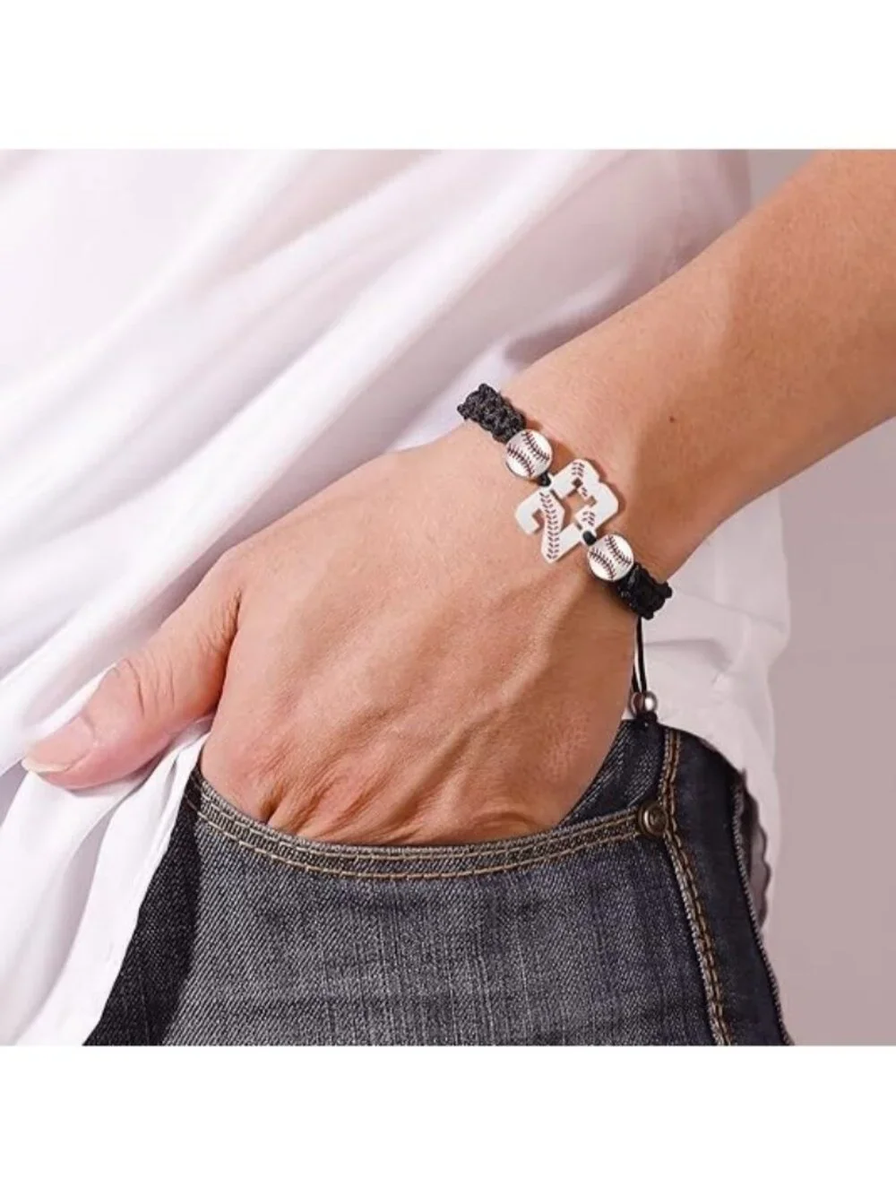 Number 22 Baseball Number Bracelets Athletes Jersey Number Bracelet - Picture 4 of 5